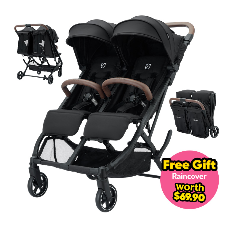 Beblum Gemini Twin Stroller + FREE GIFT